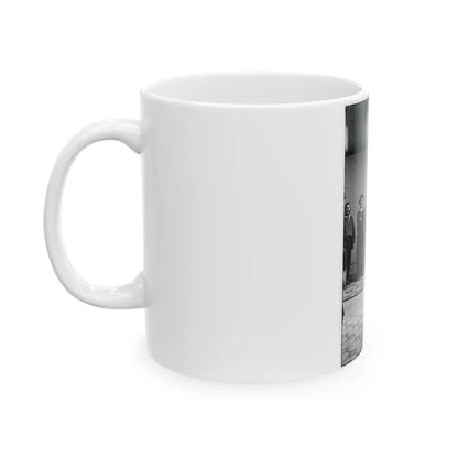 Group Of Russian Sailors From The Navy Ship Variag During Visit To New York City 001 (U.S. Civil War) White Coffee Mug - Go Mug Yourself
