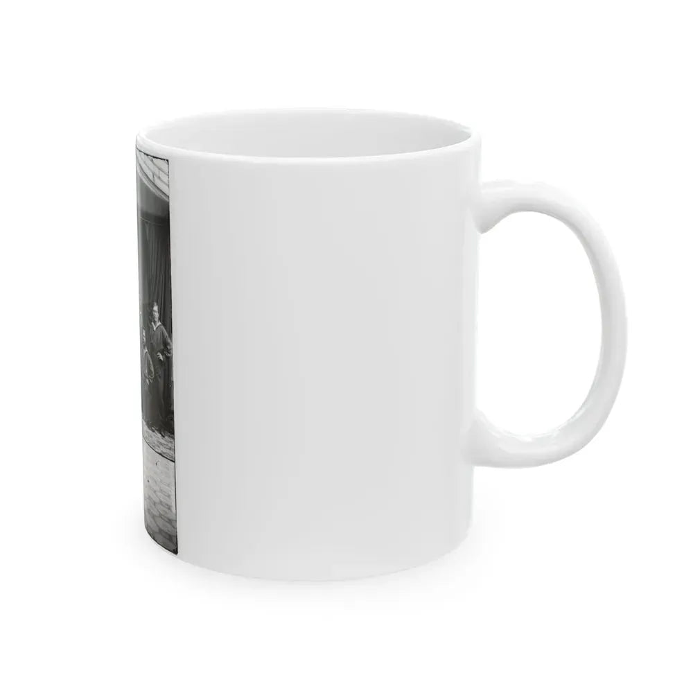 Group Of Russian Sailors From The Navy Ship Variag During Visit To New York City 001 (U.S. Civil War) White Coffee Mug - Go Mug Yourself