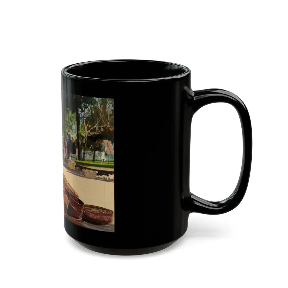 Group of Six Calendar illustrations (2), 1970-78 - Black Coffee Mug - Go Mug Yourself
