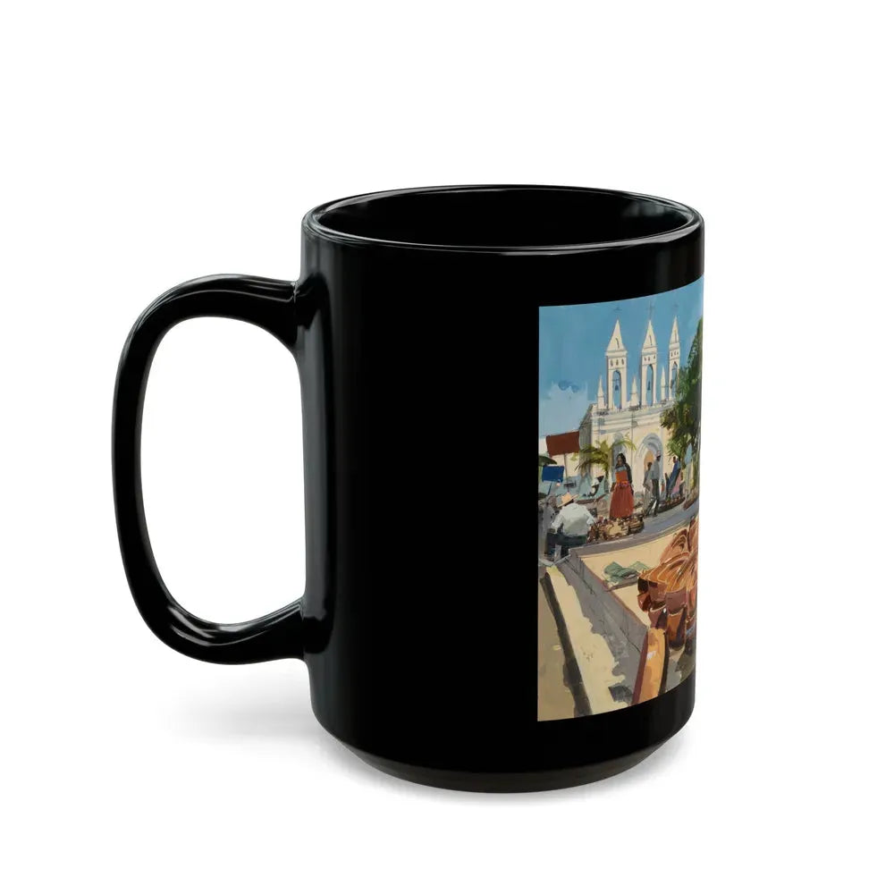 Group of Six Calendar illustrations (2), 1970-78 - Black Coffee Mug - Go Mug Yourself