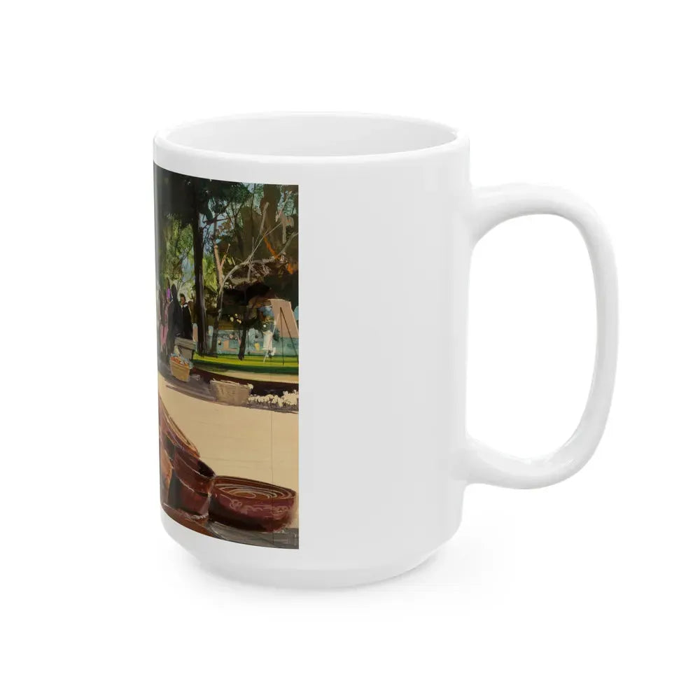 Group of Six Calendar illustrations (2), 1970-78 - White Coffee Mug - Go Mug Yourself
