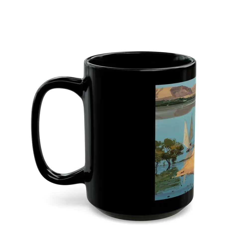Group of Six Calendar illustrations (3), 1970-78 - Black Coffee Mug - Go Mug Yourself