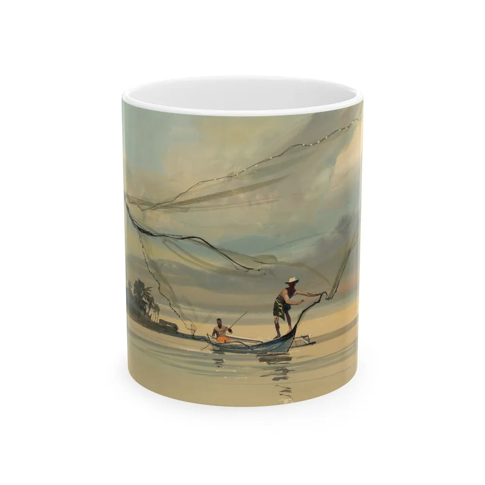 Group of Six Calendar illustrations (4), 1970-78 - White Coffee Mug-11oz-Go Mug Yourself