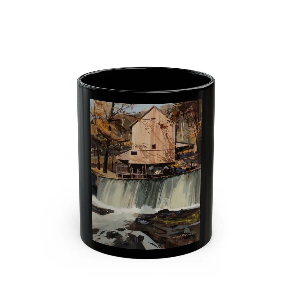 Group of Six Calendar illustrations (5), 1970-78 - Black Coffee Mug-11oz-Go Mug Yourself