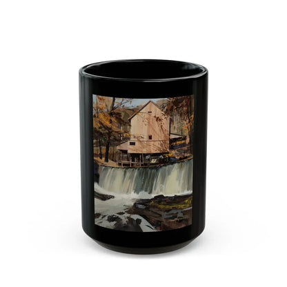 Group of Six Calendar illustrations (5), 1970-78 - Black Coffee Mug 15oz - Go Mug Yourself
