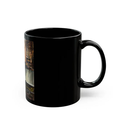 Group of Six Calendar illustrations (5), 1970-78 - Black Coffee Mug - Go Mug Yourself