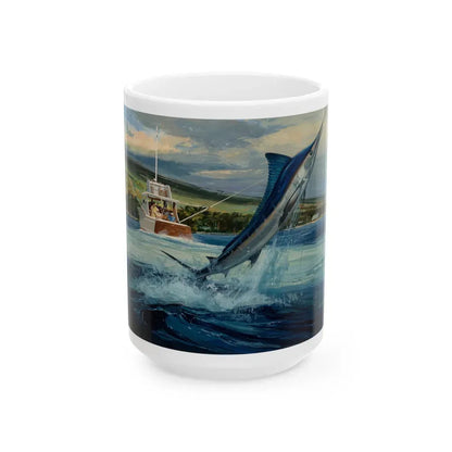 Group of Six Calendar illustrations (6), 1970-78 - White Coffee Mug 15oz - Go Mug Yourself
