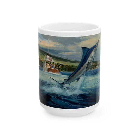 Group of Six Calendar illustrations (6), 1970-78 - White Coffee Mug 15oz - Go Mug Yourself