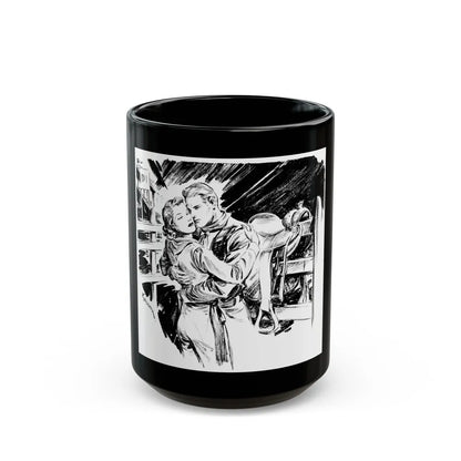 Group of six interior pulp illustrations (1) - Black Coffee Mug-15oz-Go Mug Yourself