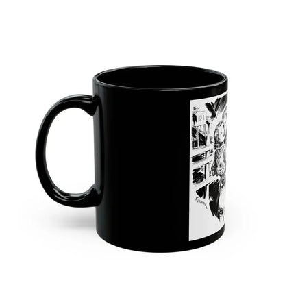 Group of six interior pulp illustrations (1) - Black Coffee Mug - Go Mug Yourself
