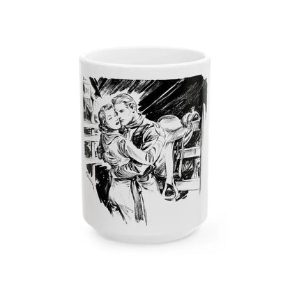 Group of six interior pulp illustrations (1) - White Coffee Mug 15oz - Go Mug Yourself