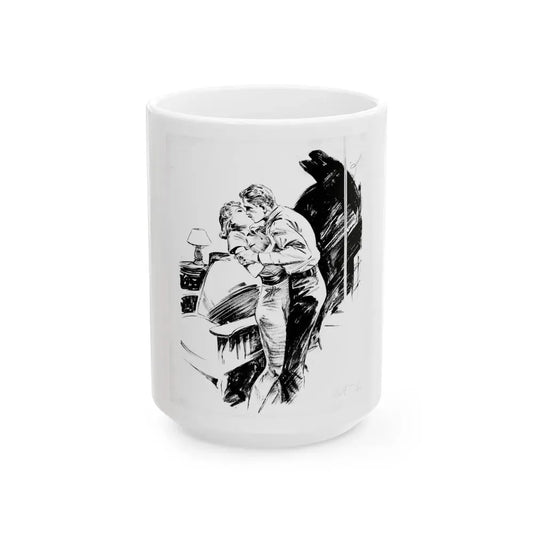 Group of six interior pulp illustrations (2) - White Coffee Mug 15oz - Go Mug Yourself