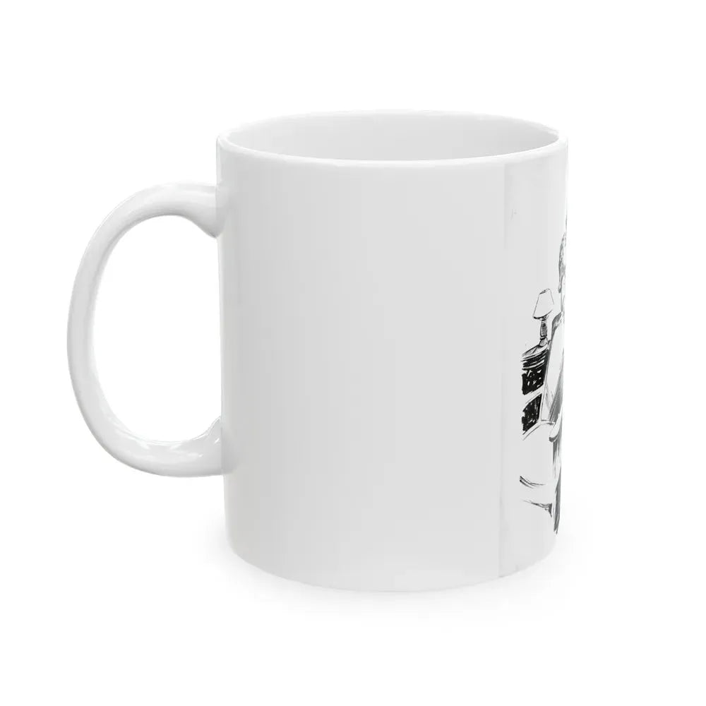 Group of six interior pulp illustrations (2) - White Coffee Mug - Go Mug Yourself