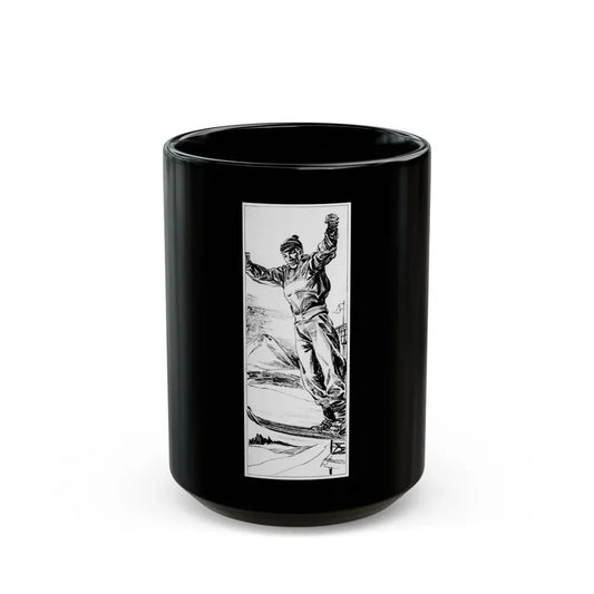 Group of six interior pulp illustrations (3) - Black Coffee Mug 15oz - Go Mug Yourself
