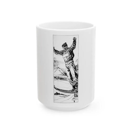 Group of six interior pulp illustrations (3) - White Coffee Mug 15oz - Go Mug Yourself