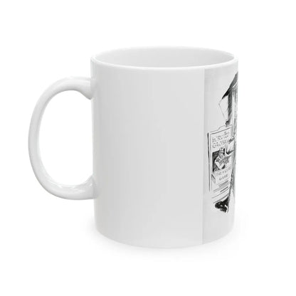 Group of six interior pulp illustrations (4) - White Coffee Mug-Go Mug Yourself