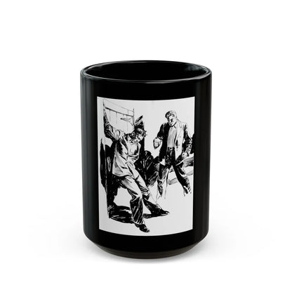 Group of six interior pulp illustrations (5) - Black Coffee Mug-15oz-Go Mug Yourself