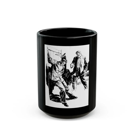 Group of six interior pulp illustrations (5) - Black Coffee Mug 15oz - Go Mug Yourself