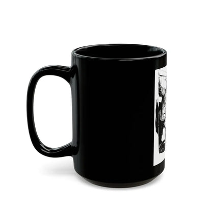 Group of six interior pulp illustrations (5) - Black Coffee Mug-Go Mug Yourself