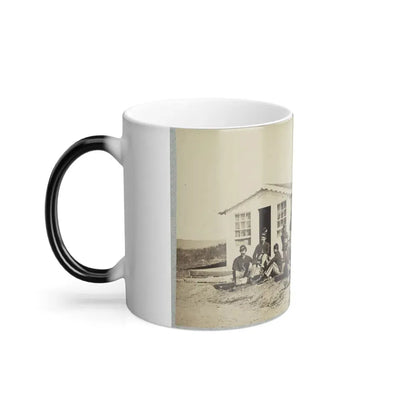 Group of Soldiers Outside Winter Quarters (U.S. Civil War) Color Changing Coffee Mug 11oz - Go Mug Yourself