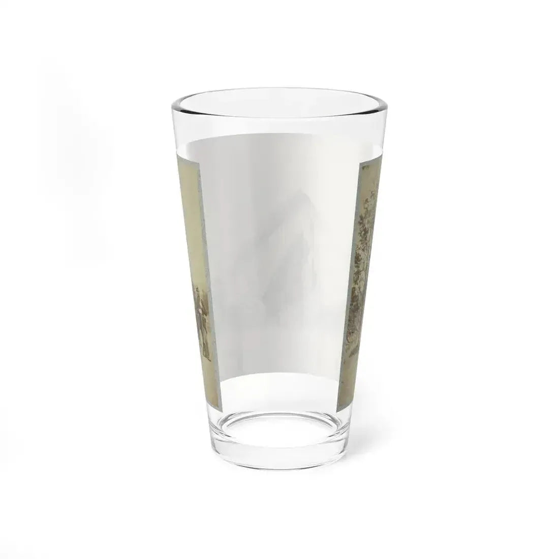 Group Of Soldiers Relax In Front Of A Tent (U.S. Civil War) Pint Glass 16oz - Go Mug Yourself