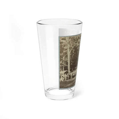 Group Of Soldiers, Some In Uniform And Some With Crutches, Pose In Front Of The Woods Possibly In Pennsylvania (U.S. Civil War) Pint Glass 16oz - Go Mug Yourself