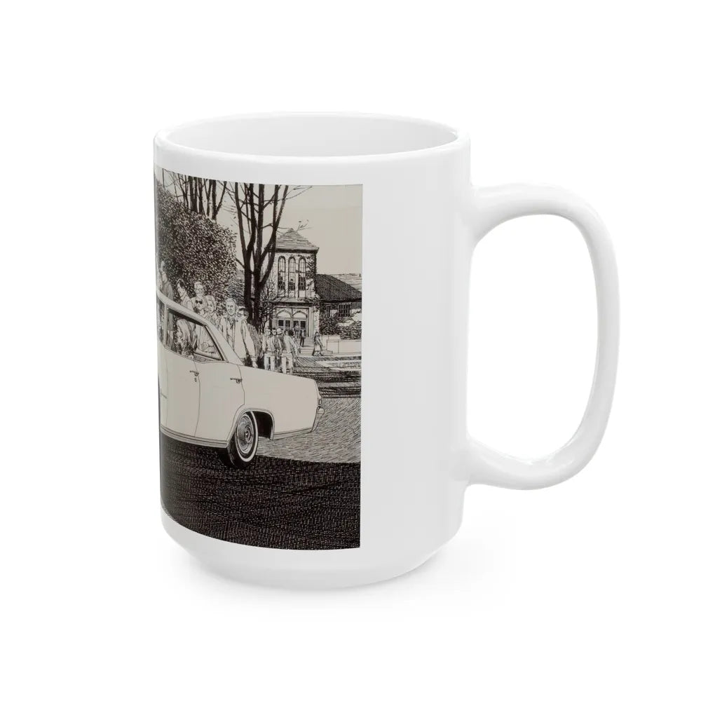 Group of Three Car Advertisements (1) - White Coffee Mug-Go Mug Yourself