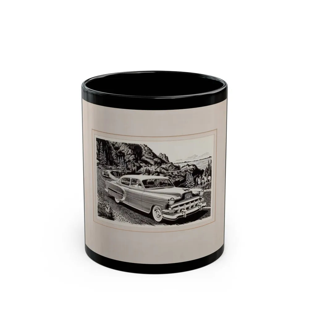 Group of Three Car Advertisements (2) - Black Coffee Mug-11oz-Go Mug Yourself