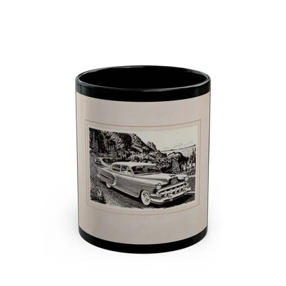 Group of Three Car Advertisements (2) - Black Coffee Mug 11oz - Go Mug Yourself