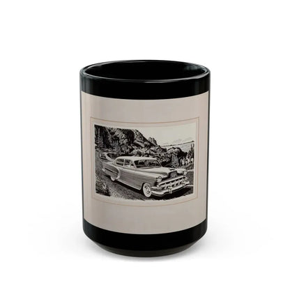 Group of Three Car Advertisements (2) - Black Coffee Mug 15oz - Go Mug Yourself