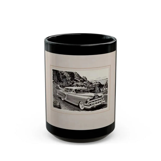 Group of Three Car Advertisements (2) - Black Coffee Mug 15oz - Go Mug Yourself