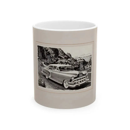 Group of Three Car Advertisements (2) - White Coffee Mug 11oz - Go Mug Yourself