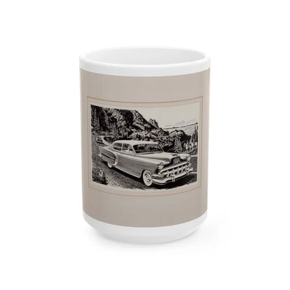 Group of Three Car Advertisements (2) - White Coffee Mug-15oz-Go Mug Yourself