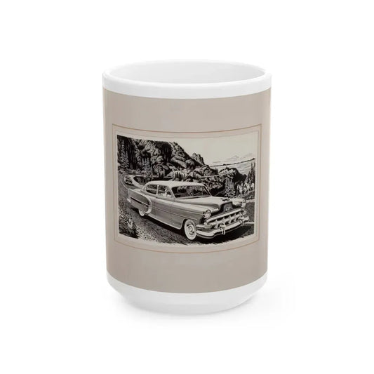 Group of Three Car Advertisements (2) - White Coffee Mug 15oz - Go Mug Yourself