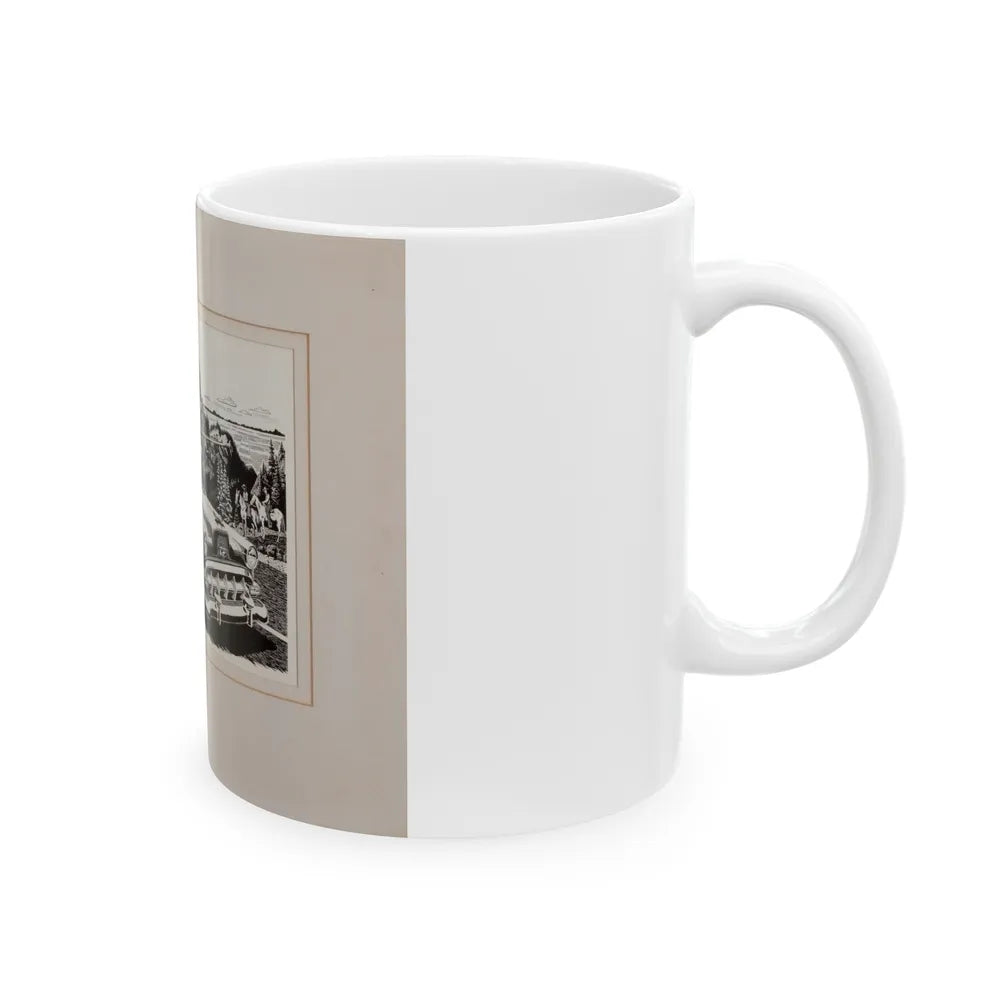 Group of Three Car Advertisements (2) - White Coffee Mug-Go Mug Yourself