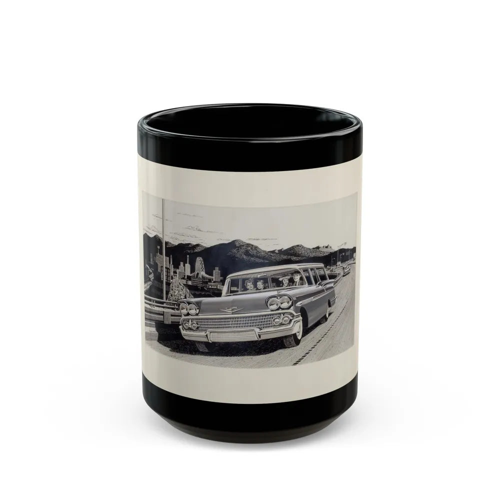 Group of Three Car Advertisements (3) - Black Coffee Mug-15oz-Go Mug Yourself