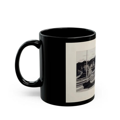 Group of Three Car Advertisements (3) - Black Coffee Mug-Go Mug Yourself