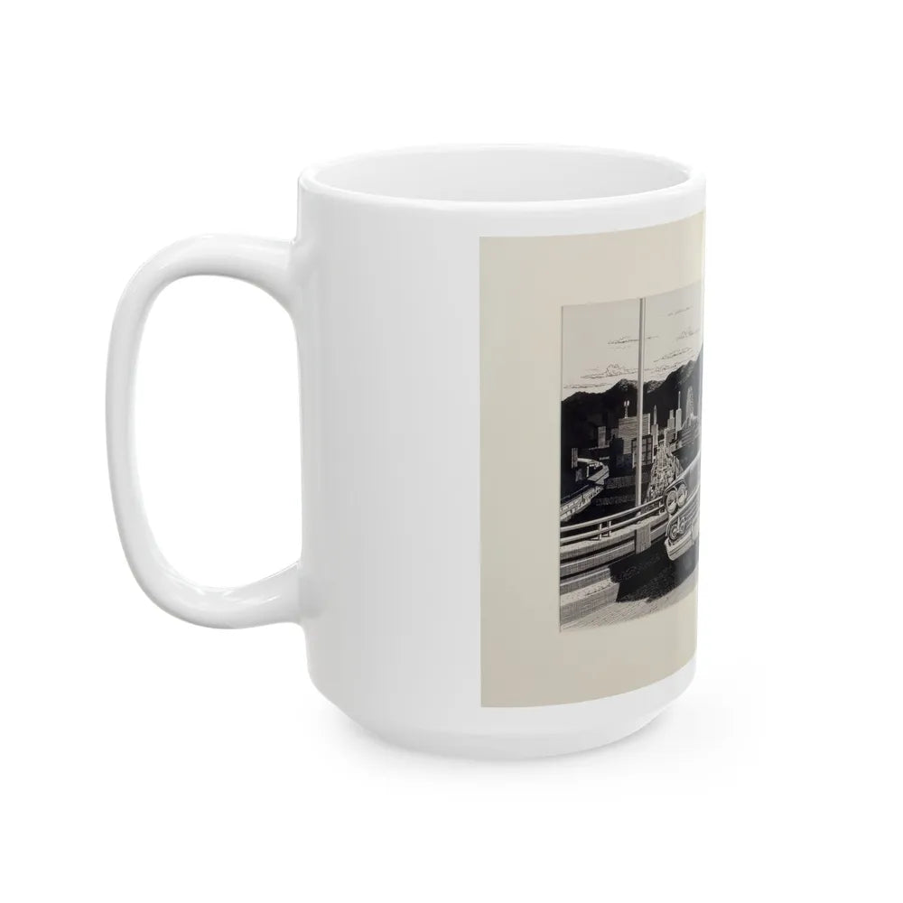 Group of Three Car Advertisements (3) - White Coffee Mug-Go Mug Yourself