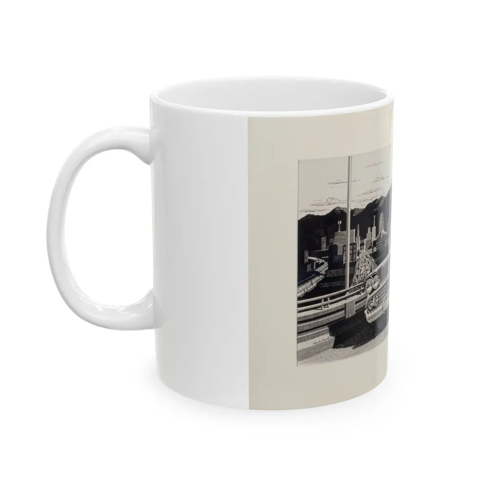 Group of Three Car Advertisements (3) - White Coffee Mug-Go Mug Yourself