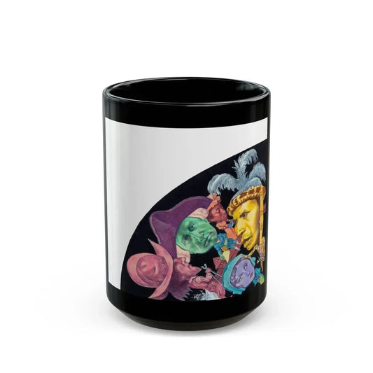 Group of Three Illustrations (3) - Black Coffee Mug 15oz - Go Mug Yourself