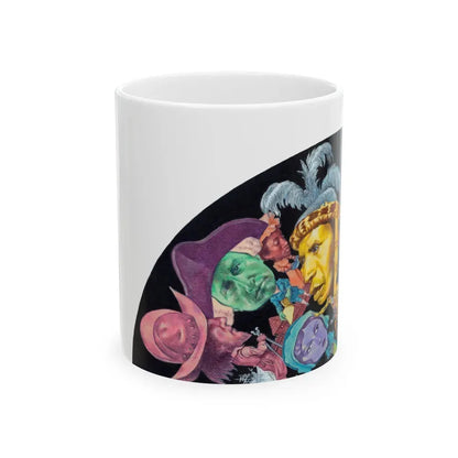 Group of Three Illustrations (3) - White Coffee Mug 11oz - Go Mug Yourself