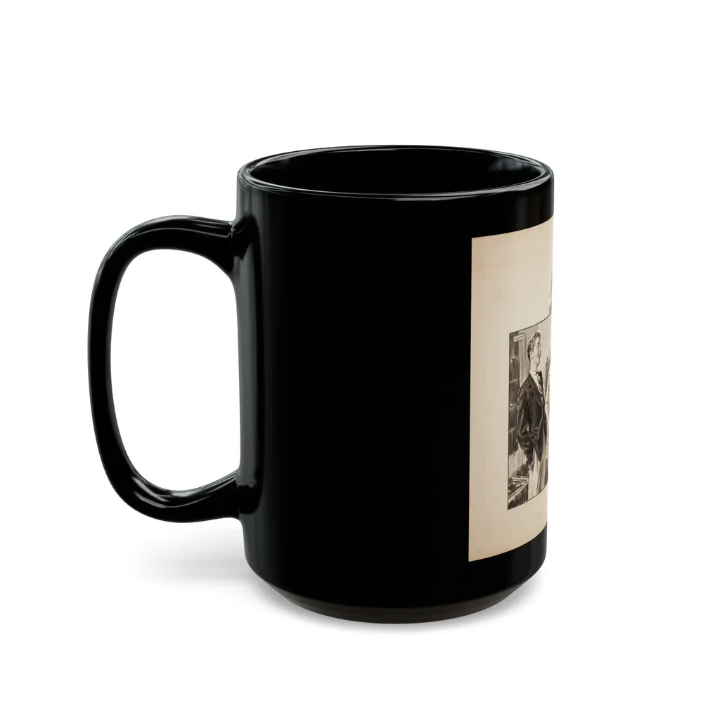 Group of three story illustrations (1) - Black Coffee Mug-Go Mug Yourself