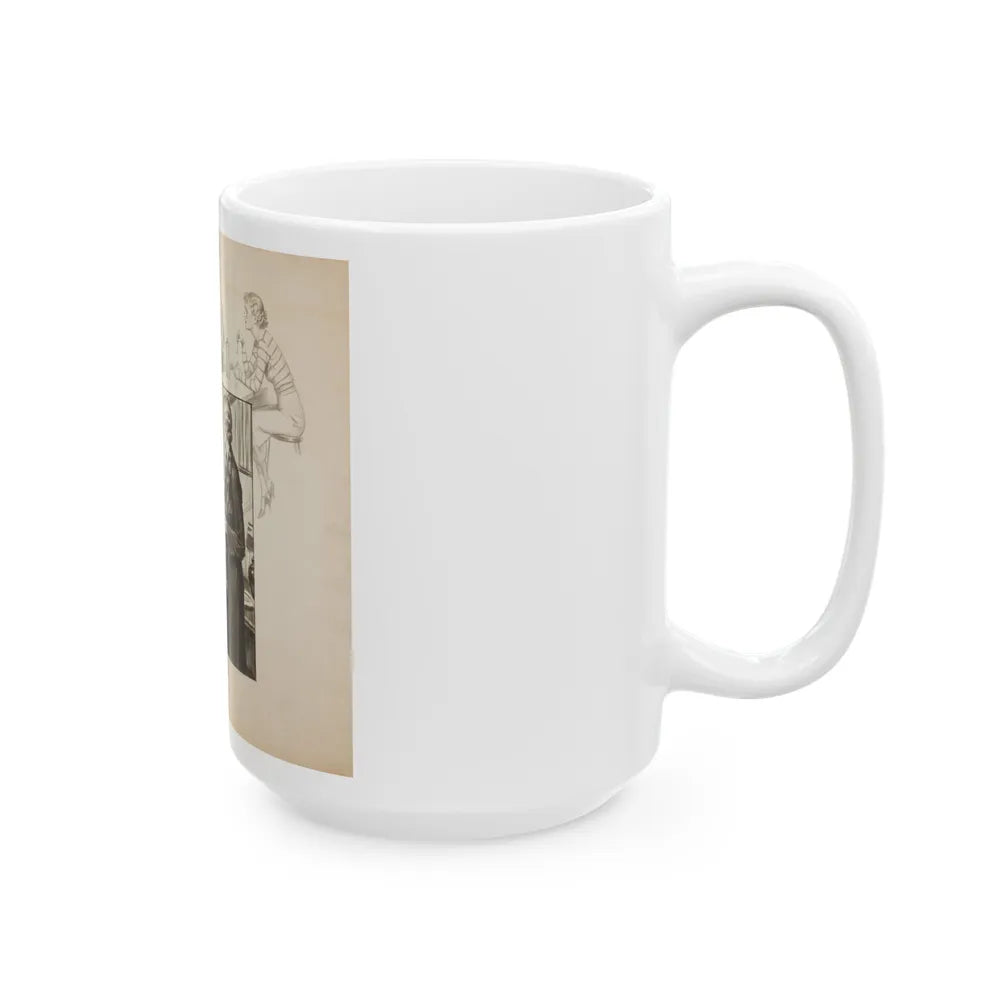 Group of three story illustrations (1) - White Coffee Mug-Go Mug Yourself