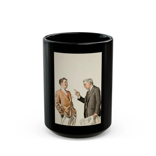 Group of three story illustrations (2) - Black Coffee Mug 15oz - Go Mug Yourself