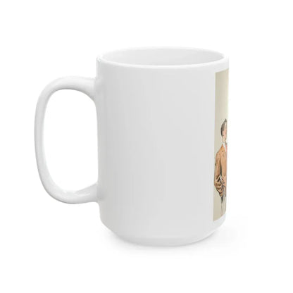 Group of three story illustrations (2) - White Coffee Mug - Go Mug Yourself