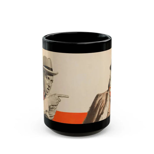 Group of three story illustrations (3) - Black Coffee Mug 15oz - Go Mug Yourself