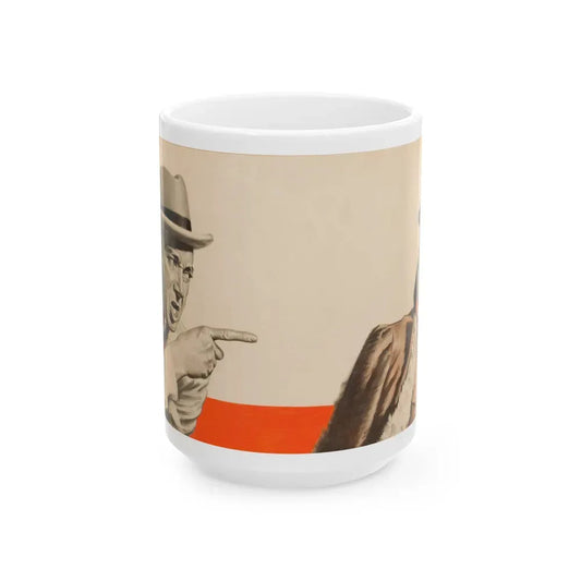 Group of three story illustrations (3) - White Coffee Mug 15oz - Go Mug Yourself