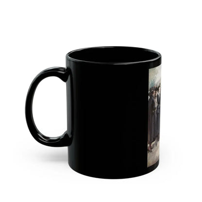 Group of Women and a Man - Black Coffee Mug - Go Mug Yourself