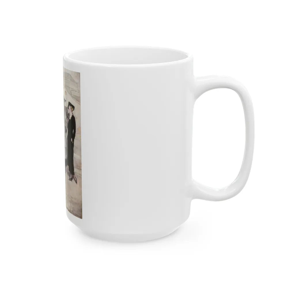 Group of Women and a Man - White Coffee Mug-Go Mug Yourself