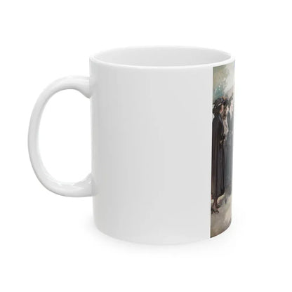Group of Women and a Man - White Coffee Mug - Go Mug Yourself